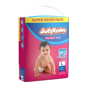Supermom Baby Diaper Large 40Pcs